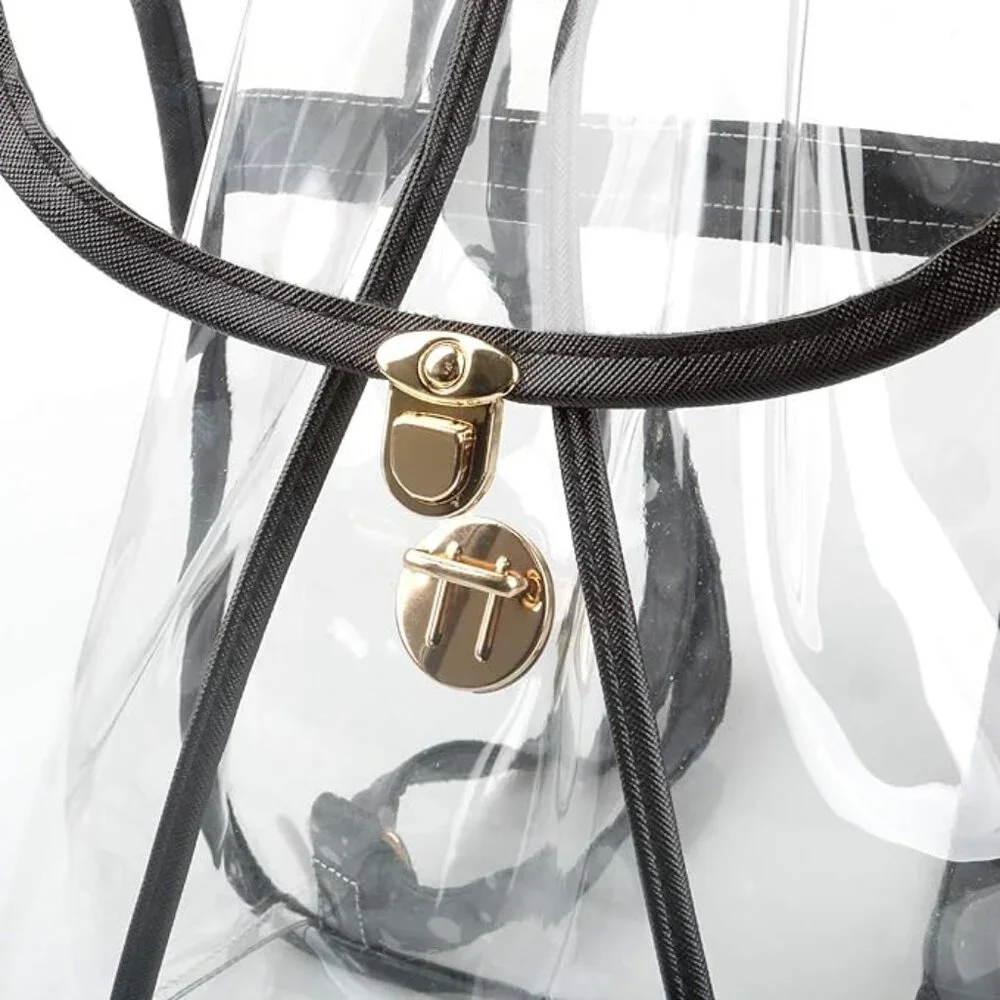 Heavy Duty Clear Backpack Stadium Security Approved Mini Drawstring Bag(NEW) - Picture 7 of 10